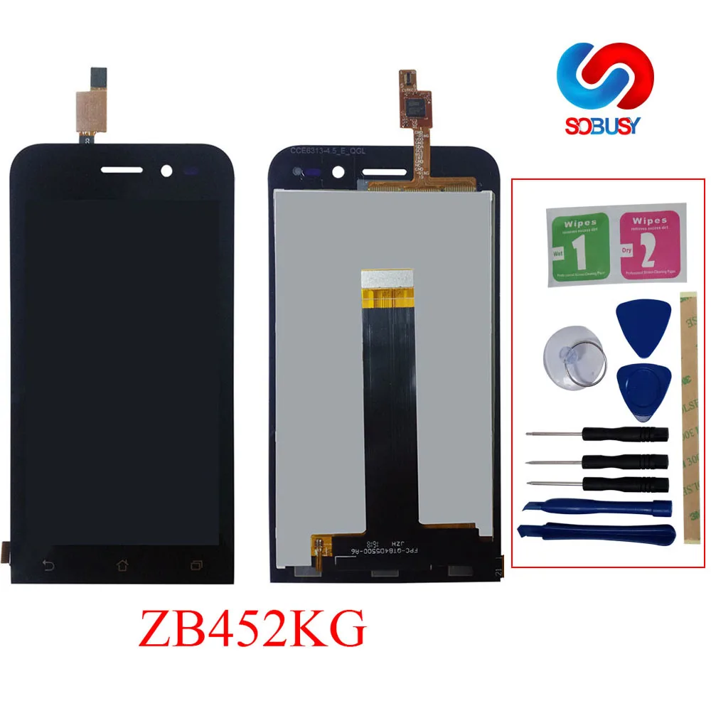 ЖК дисплей 4 5 дюйма для Asus Zenfone GO zb452кг X014D дигитайзер сенсорного экрана стекло в