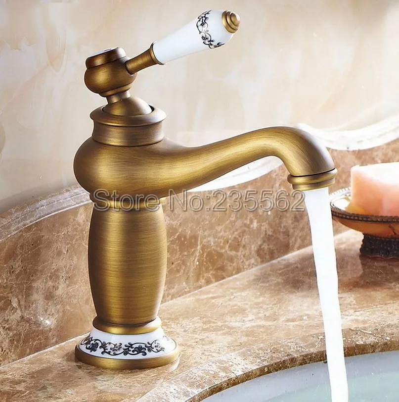 Retro Antique Brass Bathroom Basin Faucet Ceramic Lever Deck Mount Vessle Sink Mixer Tap Lnf503
Retro Antique Brass Bathroom Basin Faucet Ceramic Lever Deck Mount Vessle Sink Mixer Tap Lnf503