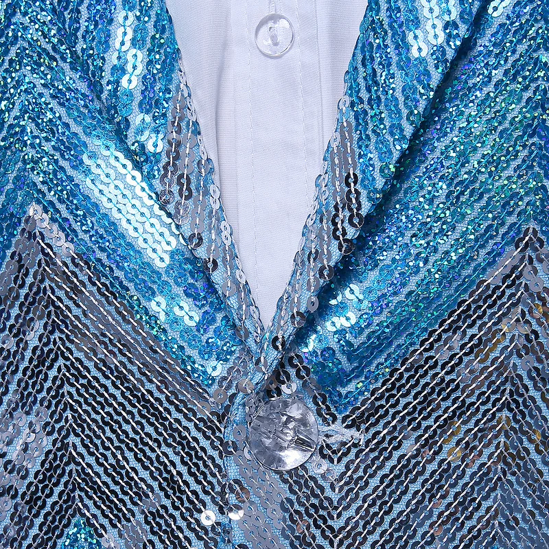 PYJTRL Men Fashion Blue Green Sequins Tuxedo Stripe Paillette Stage Singers Wedding Groomsman Slim Fit Suits Sequin Jacket Pants
PYJTRL Men Fashion Blue Green Sequins Tuxedo Stripe Paillette Stage Singers Wedding Groomsman Slim Fit Suits Sequin Jacket Pants