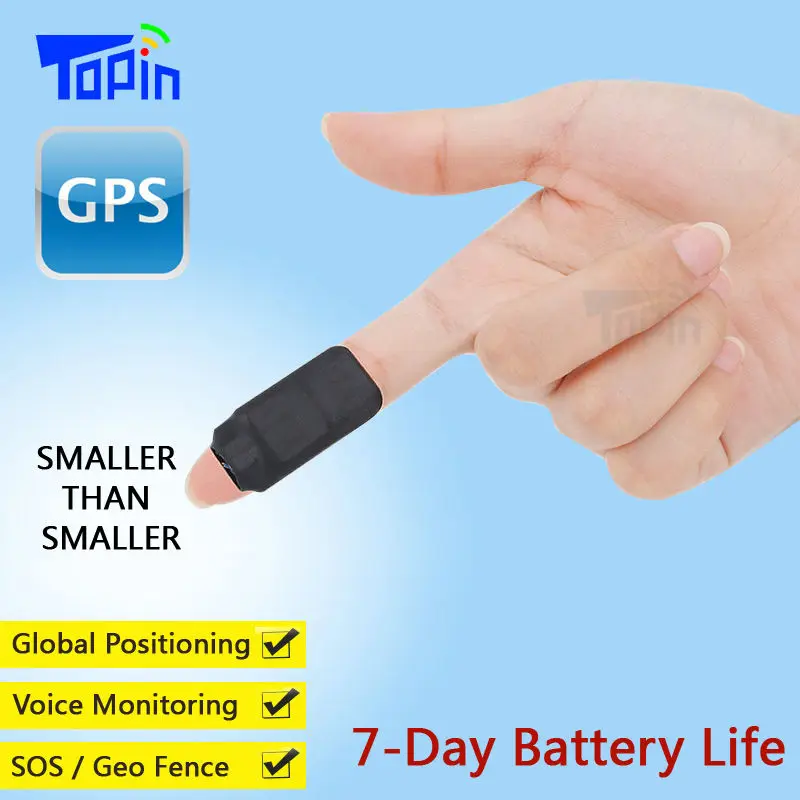 

Topin Mini GPS Tracker D3 Hidden LBS Locator GSM Voice Recorder Vibration Alarm SMS Tracking iOS Android APP for Kids Cars Pet