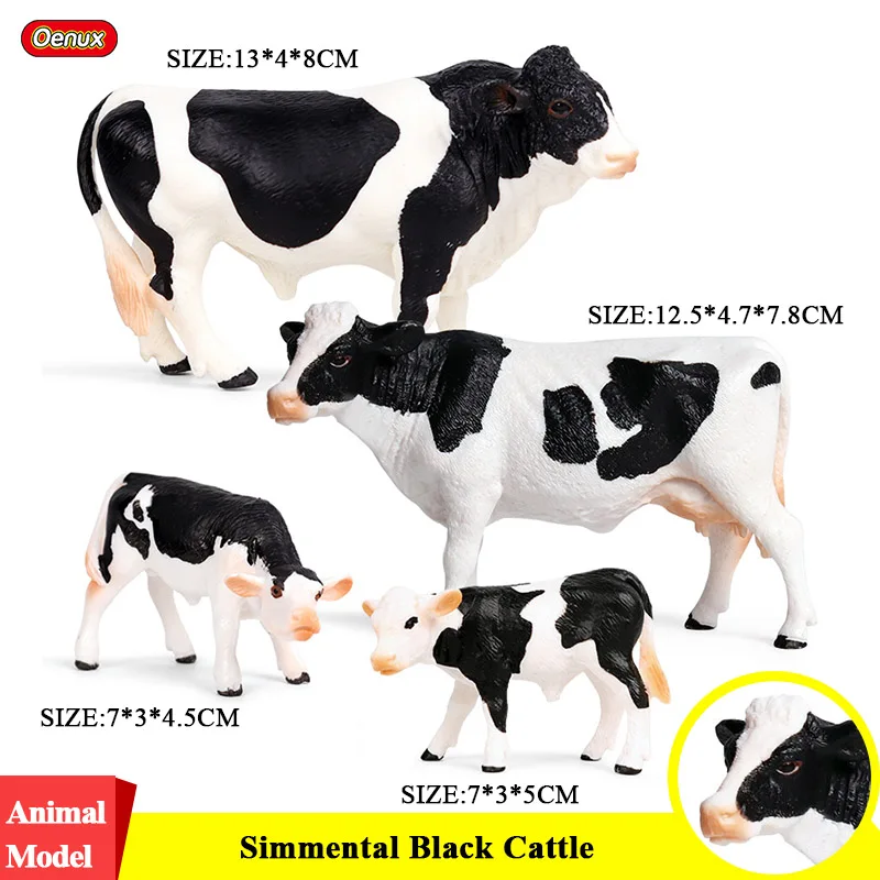 Oenux 4pcs Farm Cows Family Action Figures Baby Milk Cows Cattle Calf Animals Model Figurines PVC Educational Lifelike Kids Toy
Oenux 4pcs Farm Cows Family Action Figures Baby Milk Cows Cattle Calf Animals Model Figurines PVC Educational Lifelike Kids Toy