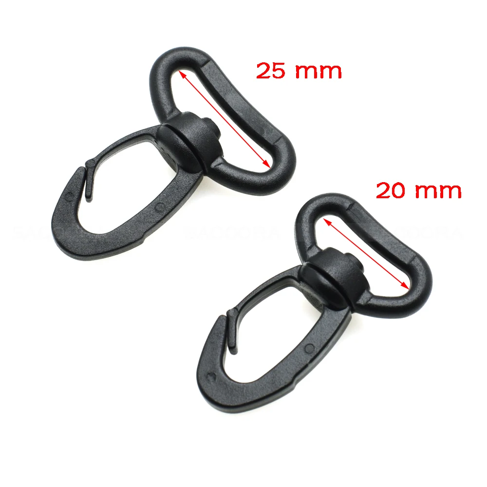 Heavy Duty Plastic Snap Hooks for Weave Paracord Lanyard Backpack Accessories Webbing 20mm 25mm
Heavy Duty Plastic Snap Hooks for Weave Paracord Lanyard Backpack Accessories Webbing 20mm 25mm