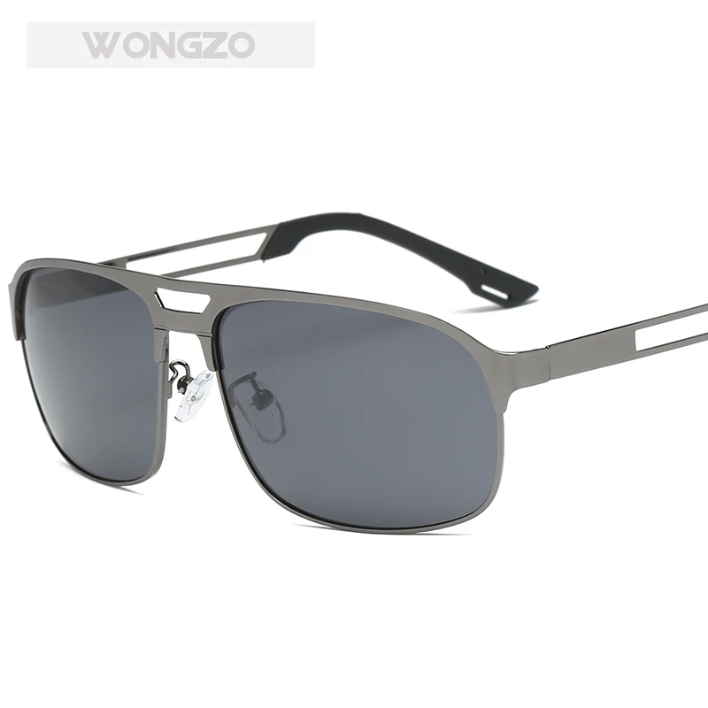 WongZo новинка 2019 классические солнцезащитные очки в металлической оправе Ретро