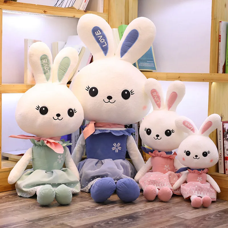 60/80/110cm Cute Cartoon Rabbit Plush Toy Stuffed Soft Bunny With Skirt Doll Baby Kids Toys Animal Toy Birthday Christmas Gift
60/80/110cm Cute Cartoon Rabbit Plush Toy Stuffed Soft Bunny With Skirt Doll Baby Kids Toys Animal Toy Birthday Christmas Gift