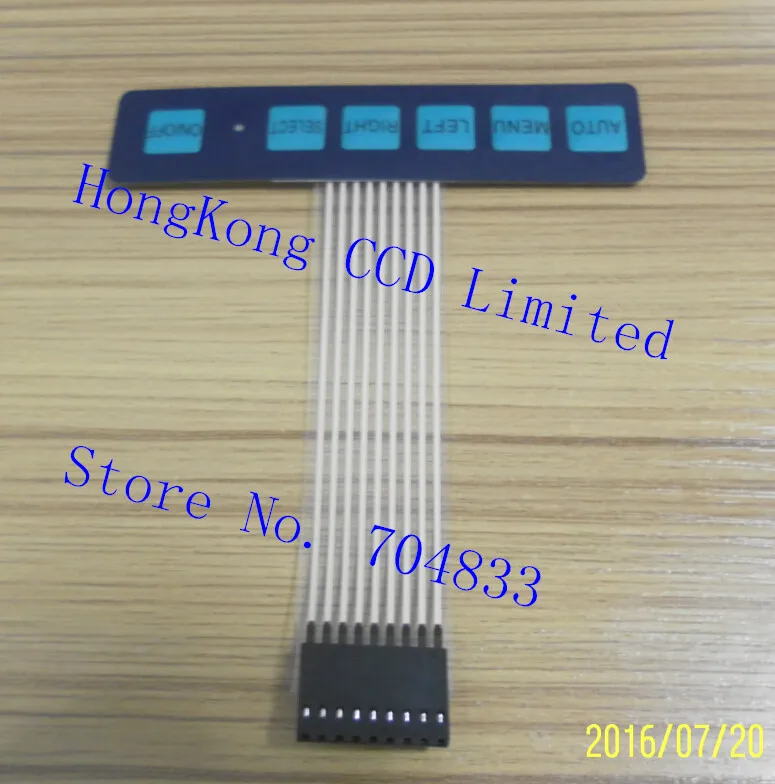 Membrane switch keyboard matrix display panel 6 button membrane keypad control light | Электронные компоненты и