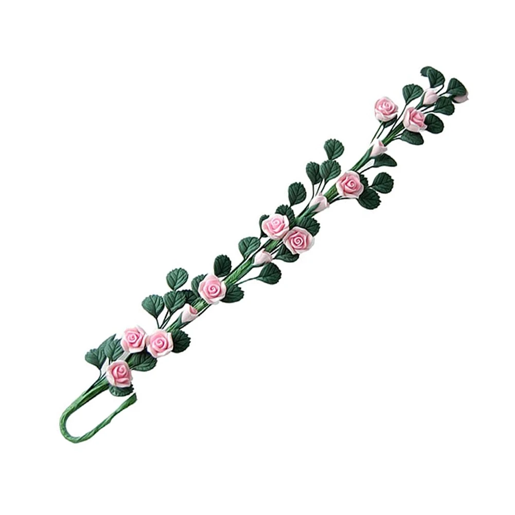 Doll House Bendable Rose Flower Bunch 1/12 Dollhouse Miniature Clay Monthly Fairy Garden Accessory Decoration | Игрушки и хобби