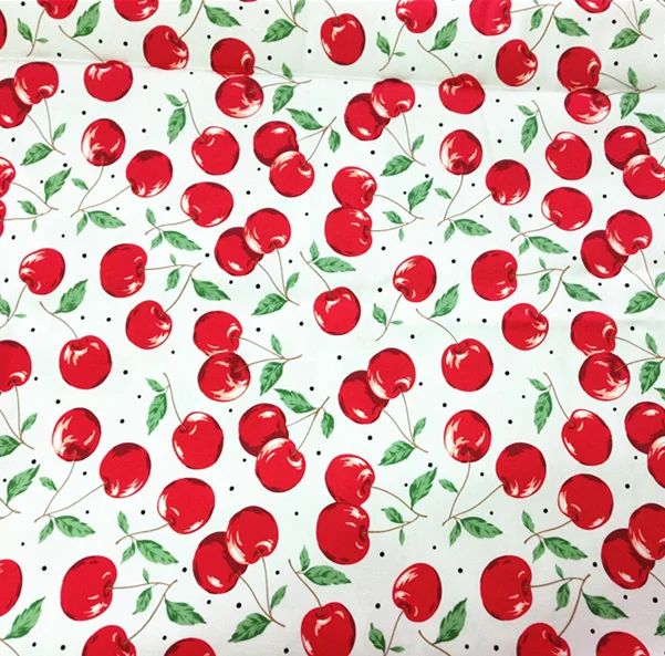 LEO&LIN Retro twill printed white black cherry leaves DIY craft twilled satin fabric Patchwork tissus
LEO&LIN Retro twill printed white black cherry leaves DIY craft twilled satin fabric Patchwork tissus