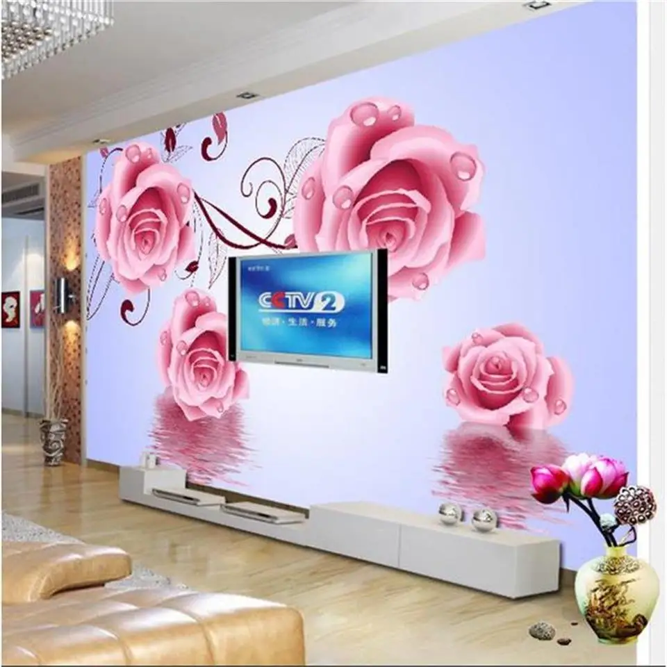 custom mural photo 3d wallpaper living room reflections water rose painting sofa TV background non-woven wallpaper for wall 3d
custom mural photo 3d wallpaper living room reflections water rose painting sofa TV background non-woven wallpaper for wall 3d