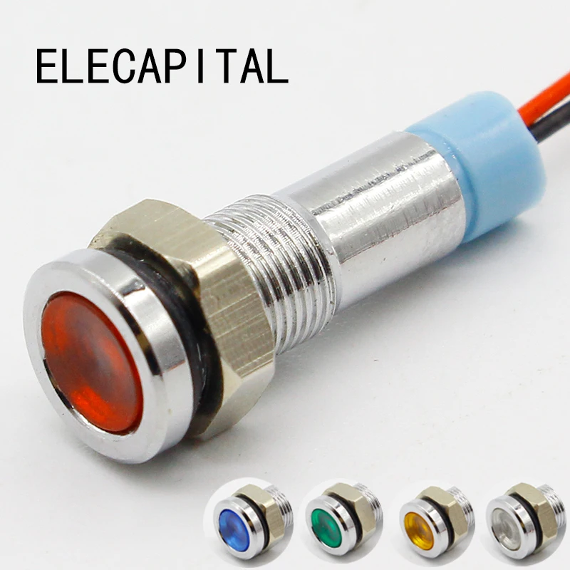 Светодиодный сигнальный светильник 6 мм в 12 В 24 220 В|lamp lamp|lamp 220vlamp 24v |