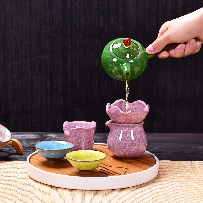 Ice crack side of the pot Kung Fu tea pot teapot teapot open wood handle hand 200ML
Ice crack side of the pot Kung Fu tea pot teapot teapot open wood handle hand 200ML
