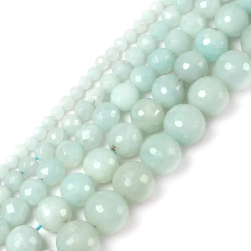 Gem-inside Natural Round Faceted Tiny Small Spacer Seed Amazonite Stone Beads For Jewelry Making 4-12mm 15inches DIY
Gem-inside Natural Round Faceted Tiny Small Spacer Seed Amazonite Stone Beads For Jewelry Making 4-12mm 15inches DIY