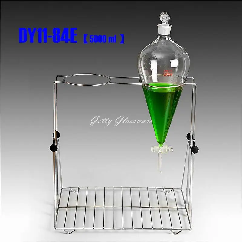 Liftable Stainless Steel Separarory funnel stand support & steel clamp for 5000ml 5L separating funnel W 2 holes
Liftable Stainless Steel Separarory funnel stand support & steel clamp for 5000ml 5L separating funnel W 2 holes