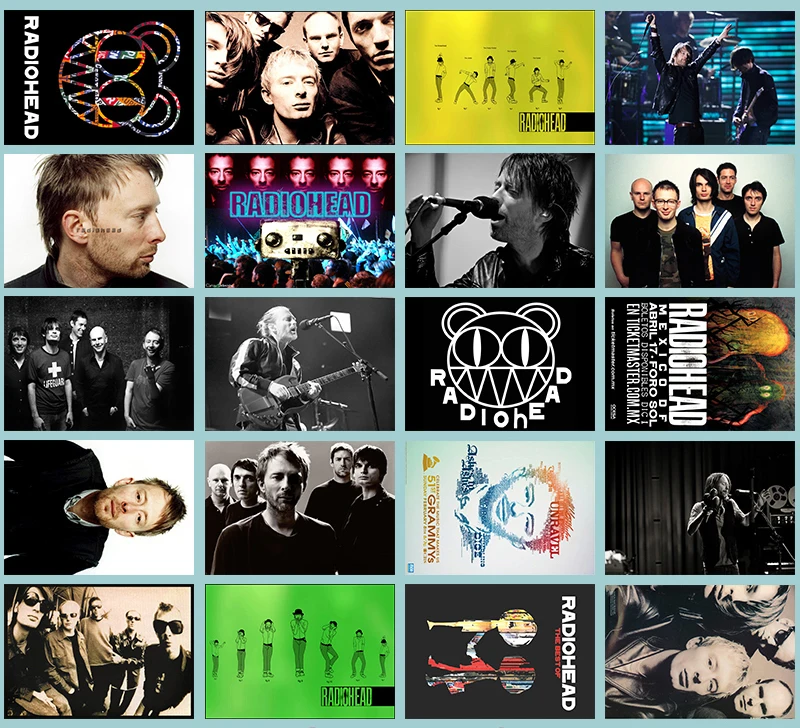 Lanchenyi ручная работа рок группа Radiohead Классическая серия стикер 20/шт ПВХ