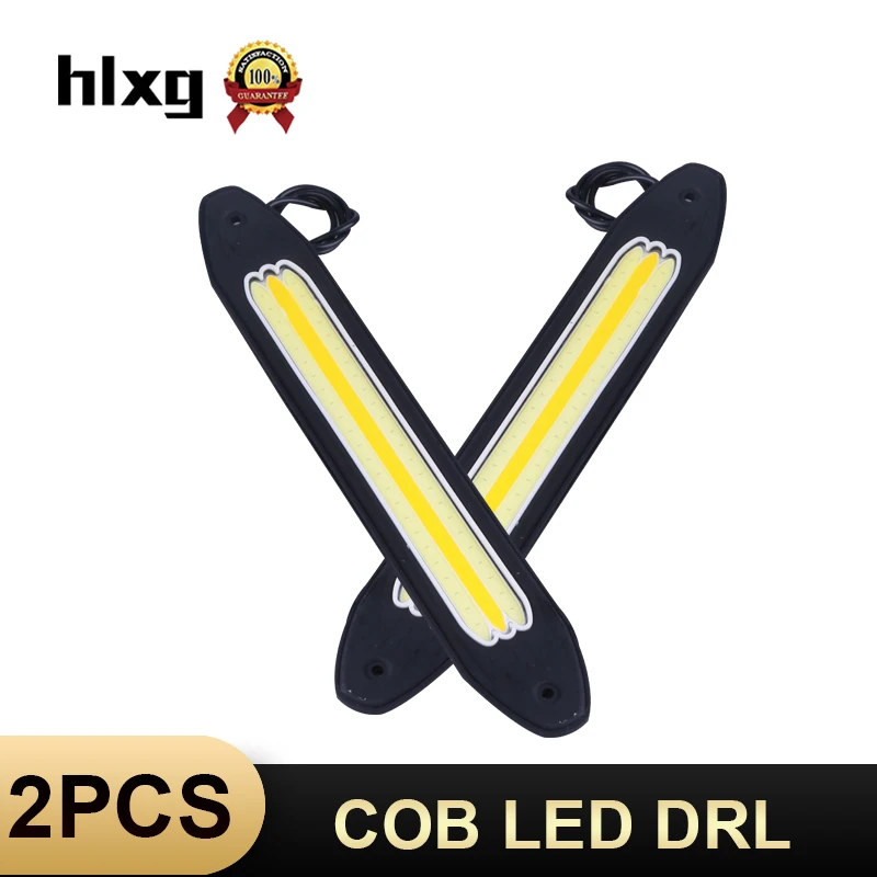 HLXG 2 шт. DRL дневная лампа белый желтый сигнал поворота мягкий тонкий гибкий