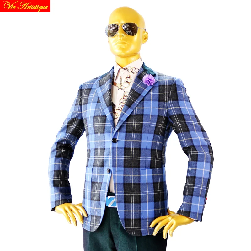 blazer mens slim fit suits with pants men's-blazers-and-suit-jackets blue black plaid wool plus size 5678 XL custom tailored VA
blazer mens slim fit suits with pants men's-blazers-and-suit-jackets blue black plaid wool plus size 5678 XL custom tailored VA