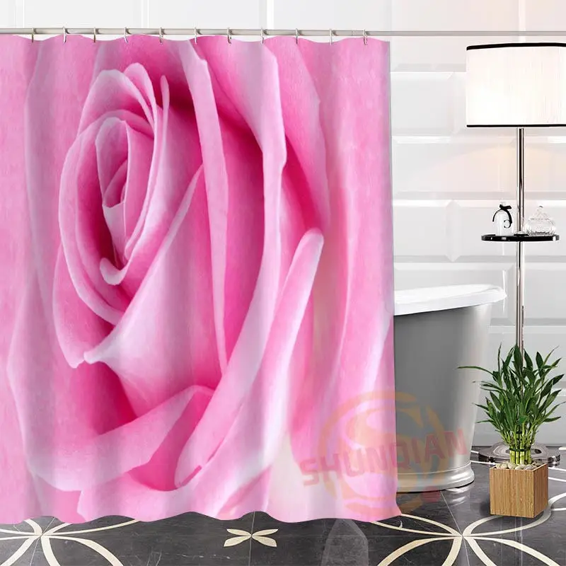 ShunQian Custom Flowers Red Rose Polyester Fabric Printing Modern Shower Curtain Bathroom Waterproof Bath Curtain Gift 
ShunQian Custom Flowers Red Rose Polyester Fabric Printing Modern Shower Curtain Bathroom Waterproof Bath Curtain Gift