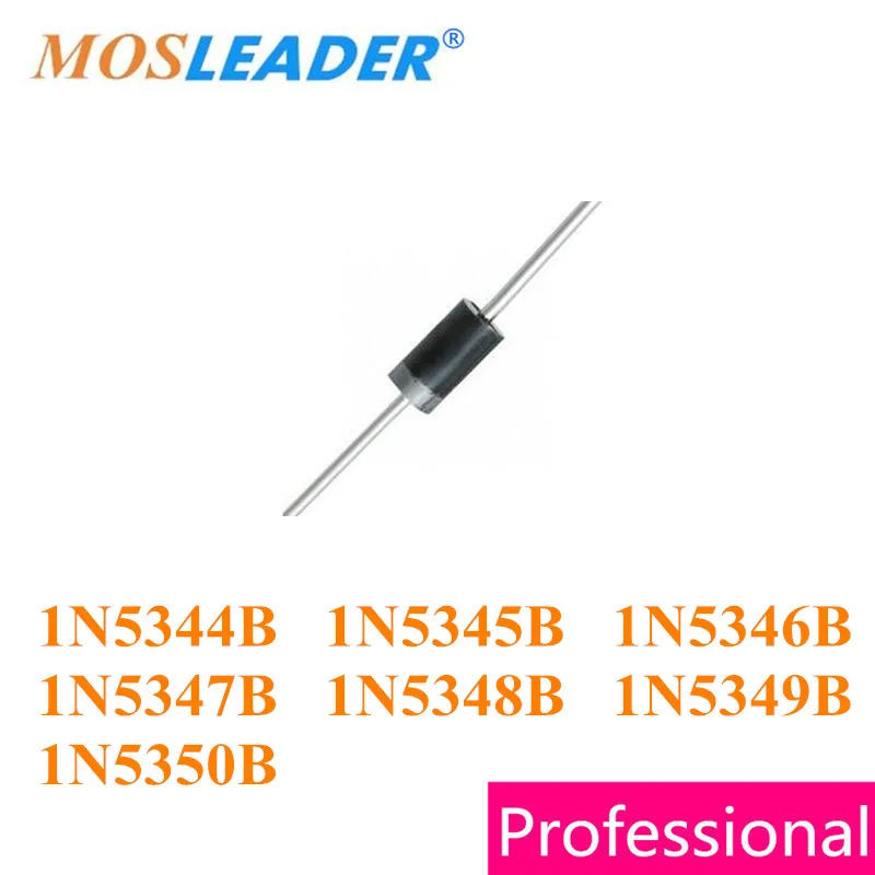 Mosleader 1000 шт DO15 1N5344B 1N5345B 1N5346B 1N5347B 1N5348B 1N5349B 1N5350B DO201AE 1N5344 1N5345 1N5346 1N5347 1n53487 | Электроника