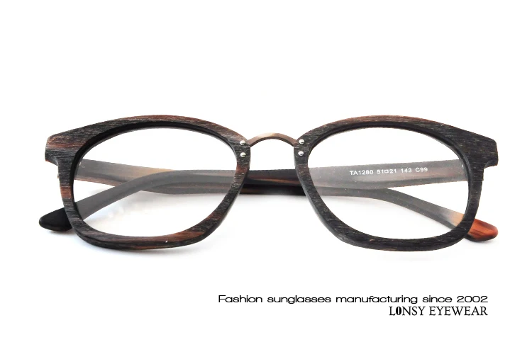 LONSY Women Men Optical Frames Acetate Wood Glasses Frames Black Contrast Color TA1280
LONSY Women Men Optical Frames Acetate Wood Glasses Frames Black Contrast Color TA1280