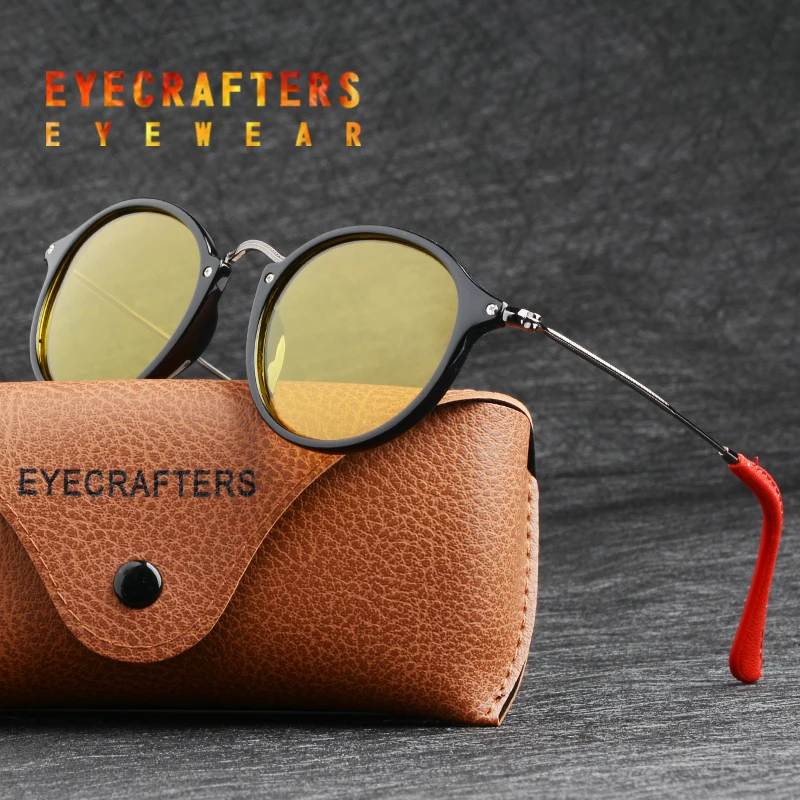 TR+Stainless Steel Lightweight Night Vision Driving Yellow Glasses Men Women Vintage Retro Polarized Fleck Round Sunglasses
TR+Stainless Steel Lightweight Night Vision Driving Yellow Glasses Men Women Vintage Retro Polarized Fleck Round Sunglasses