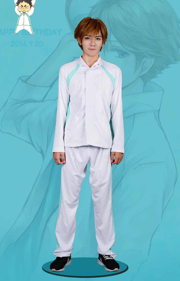 Anime haikyuu cosplay Oikawa Tooru Aoba Johsai high school Halloween cartoon Unisex Sportswear set cosplay costume top+pants
Anime haikyuu cosplay Oikawa Tooru Aoba Johsai high school Halloween cartoon Unisex Sportswear set cosplay costume top+pants