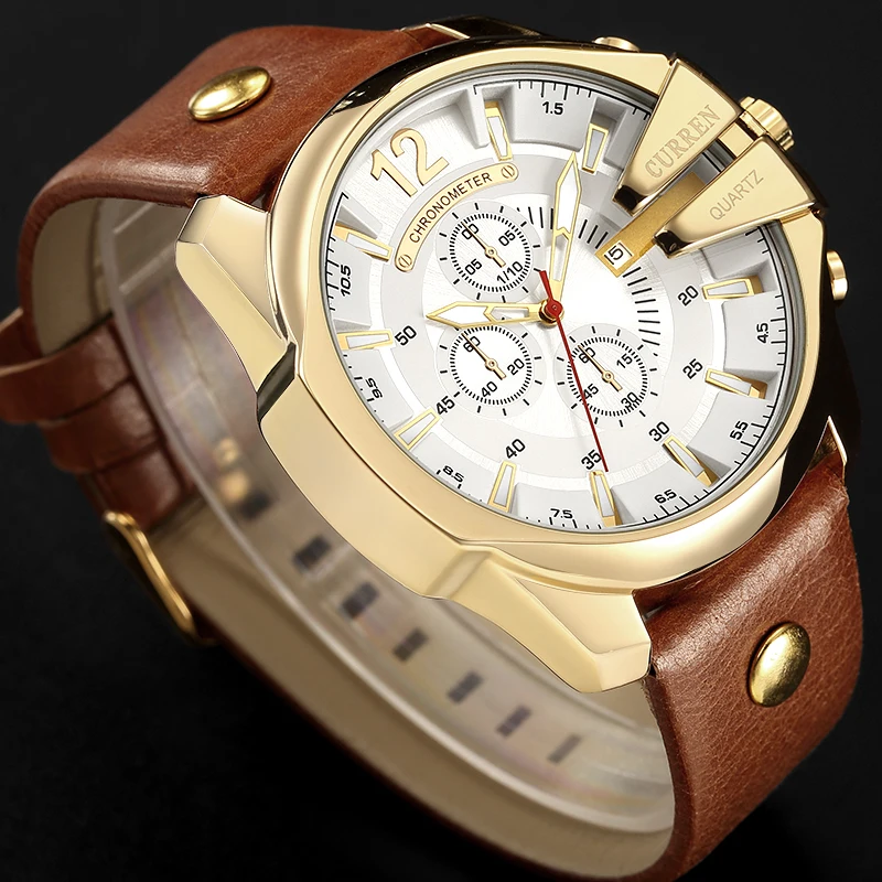 Luxury brand CURREN watch new fashion sports men's watch modern design quartz watch men's leather strap male clock
Luxury brand CURREN watch new fashion sports men's watch modern design quartz watch men's leather strap male clock