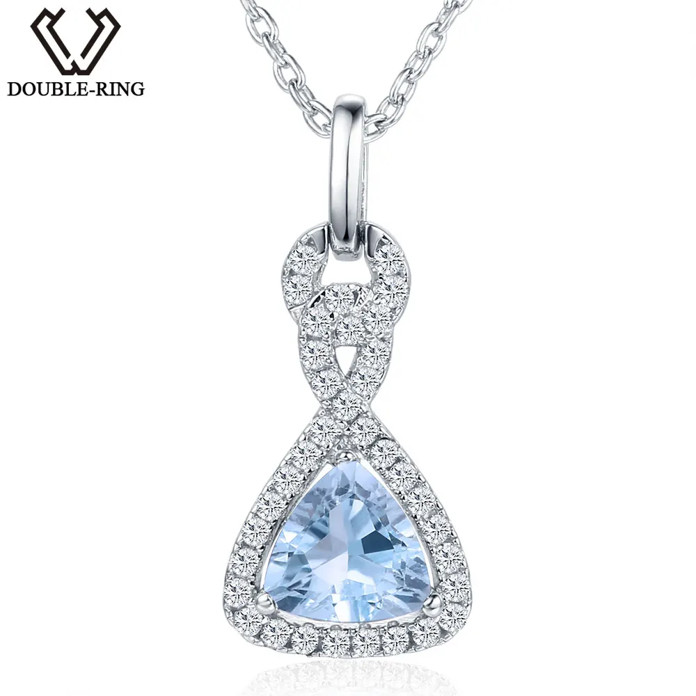 DOUBLE-R 1.0 ct Natural Blue Topaz Pendant Women 925 Silver Jewelry Gemstone Necklace Classic Pendants for women
DOUBLE-R 1.0 ct Natural Blue Topaz Pendant Women 925 Silver Jewelry Gemstone Necklace Classic Pendants for women