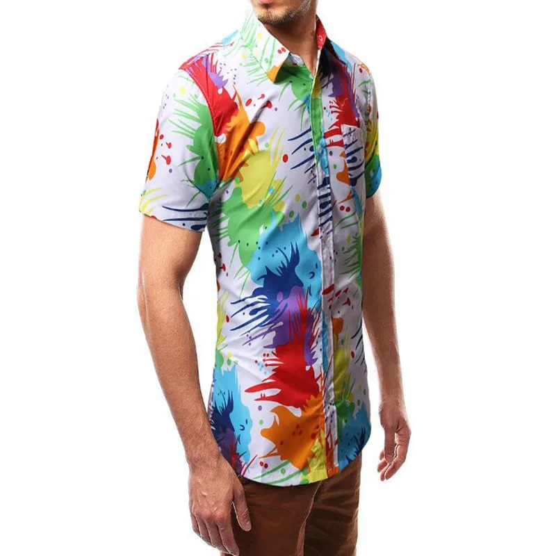 high-quality new men's popular shirt summer new casual cotton multi-color printed short-sleeved shirt
high-quality new men's popular shirt summer new casual cotton multi-color printed short-sleeved shirt