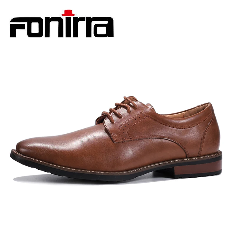 FONIRRA Men's Business Dress Retro PU Leather Lace-up Black Brown Men Flats Shoes Casual Formal Wedding Shoe Plus Size 38-48 410
FONIRRA Men's Business Dress Retro PU Leather Lace-up Black Brown Men Flats Shoes Casual Formal Wedding Shoe Plus Size 38-48 410