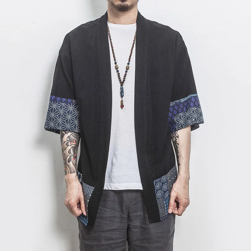 2019 Summer Chinese Style Kimono Men Shirt Half Sleeve Casual Streetwear Men Shirt Man Linen Kimono Shirt Men Clothes US Size
2019 Summer Chinese Style Kimono Men Shirt Half Sleeve Casual Streetwear Men Shirt Man Linen Kimono Shirt Men Clothes US Size
