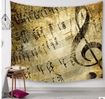 Vintage music pattern tapestry wall blanket beach towel tablecloth household decoration
Vintage music pattern tapestry wall blanket beach towel tablecloth household decoration