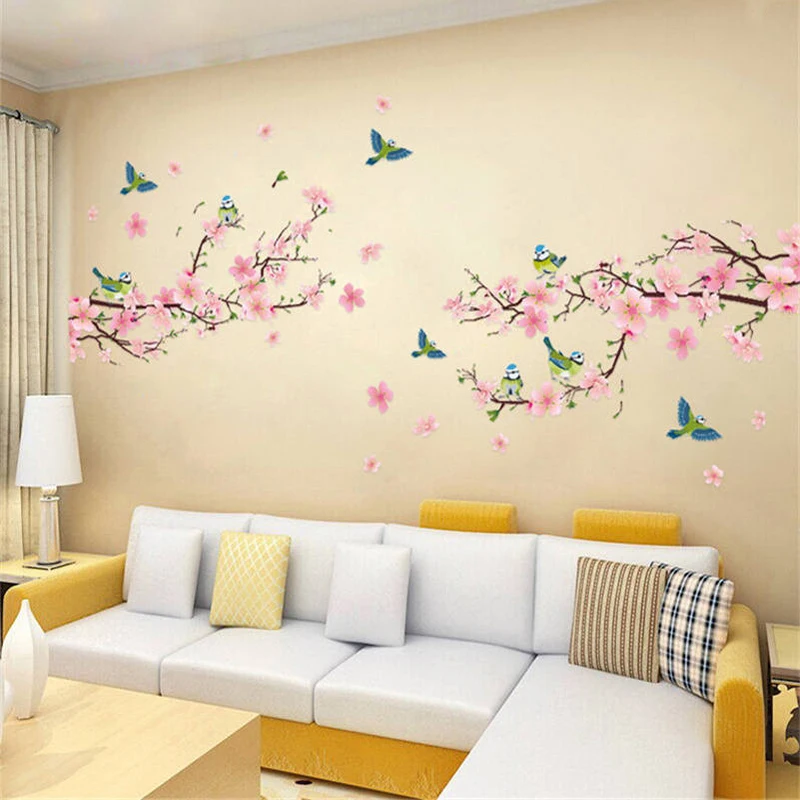 Sakura Wall Stickers Kids Rooms Bedroom Living Room DIY Art PVC Beautiful Flower Tree Removable Wallpaper home decor New
Sakura Wall Stickers Kids Rooms Bedroom Living Room DIY Art PVC Beautiful Flower Tree Removable Wallpaper home decor New