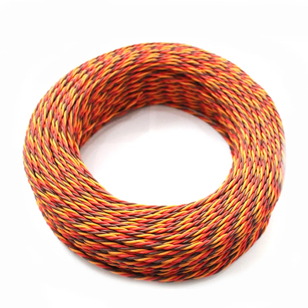DIY JR Color 26# 26AWG Servo Extension Cable Twisted Wire 30 Meters without Connector for RC Model
DIY JR Color 26# 26AWG Servo Extension Cable Twisted Wire 30 Meters without Connector for RC Model