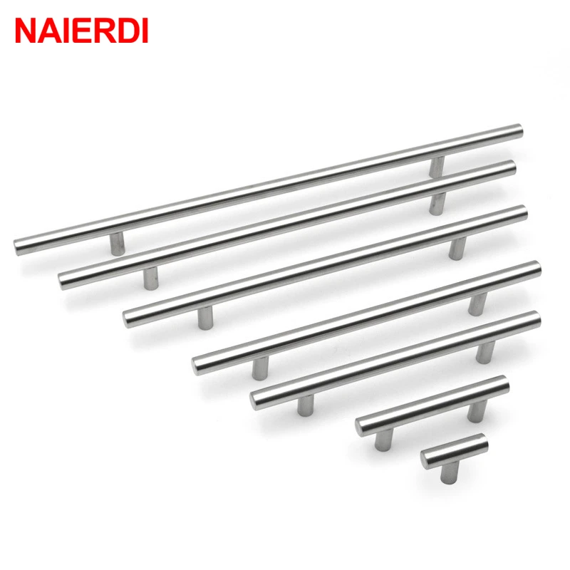 NAIERDI 2" ~ 24'' Stainless Steel Cabinet Handles Diameter 10mm Kitchen Pull Door T Bar Straight Handle Knobs Furniture Hardware
NAIERDI 2" ~ 24'' Stainless Steel Cabinet Handles Diameter 10mm Kitchen Pull Door T Bar Straight Handle Knobs Furniture Hardware