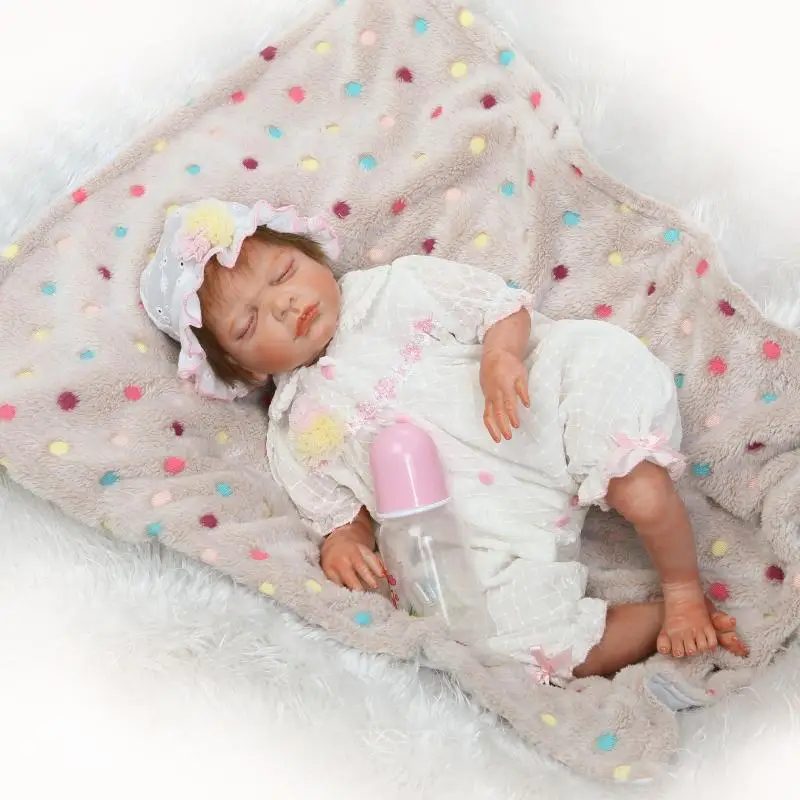 50cm 20inch Handmade Toddler Baby Sleeping Girl Bebe Bonecas Toys with Nightdress Xmas Gift Silicone Reborn Baby Dolls
50cm 20inch Handmade Toddler Baby Sleeping Girl Bebe Bonecas Toys with Nightdress Xmas Gift Silicone Reborn Baby Dolls