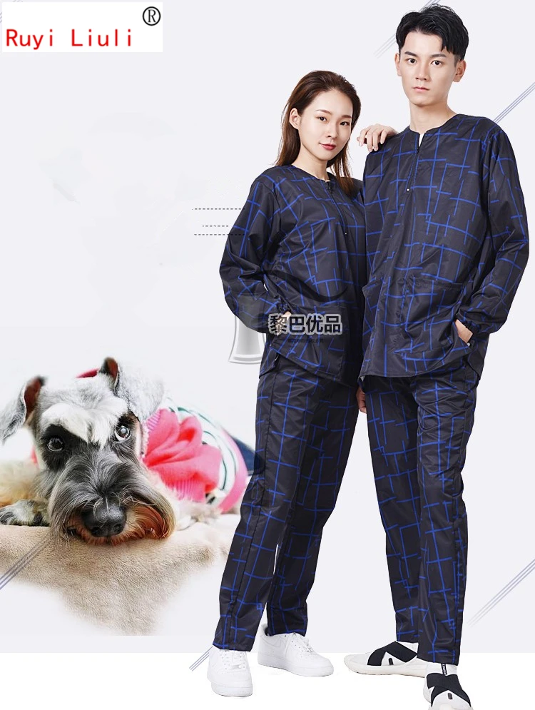 New type of pet grooming clothes anti-hair anti-splash water work clothes printed logo with the same type of pet wash dog clothe
New type of pet grooming clothes anti-hair anti-splash water work clothes printed logo with the same type of pet wash dog clothe
