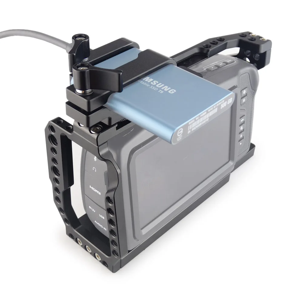 Клетка для видеокамеры MAGICRIG BMPCC 4K клетка с T5 SSD картой зажим Blackmagic Pocket Cinema Camera /BMPCC
