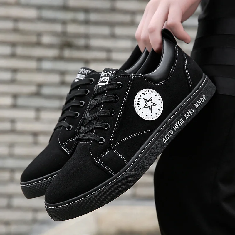 Мужские кроссовки Новинка 2018 года Стильная мужская обувь chaussure homme однотонные