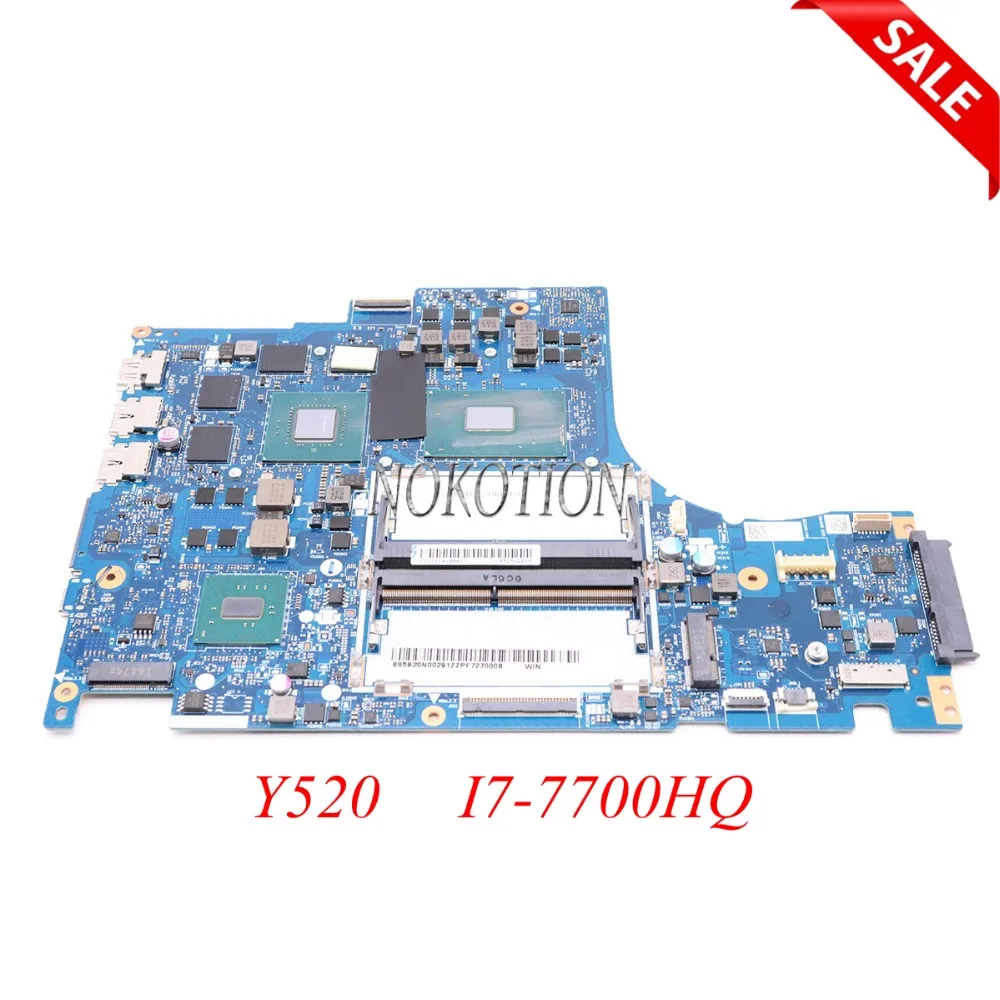 Материнская плата NOKOTION DY512 NM-B191 5B20N00231 для ноутбука lenovo Y520 Y520-15IKBN, материнская плата i7-7700HQ DDR4 GeForce GTX1050
Материнская плата NOKOTION DY512 NM-B191 5B20N00231 для ноутбука lenovo Y520 Y520-15IKBN, материнская плата i7-7700HQ DDR4 GeForce GTX1050