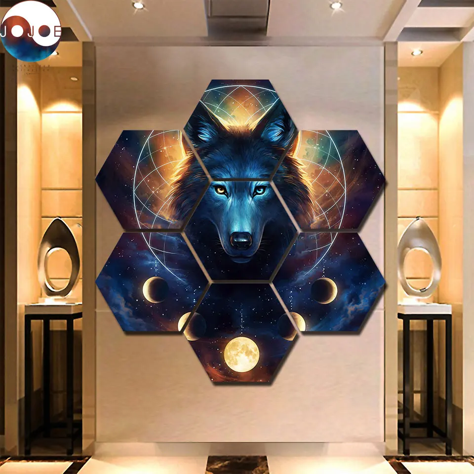 Dream Catcher by JoJoes Art 7 Pieces Wolf Werewolf Canvas Prints Painting Wall Art Modular Picture Modern Decorative Paintings
Dream Catcher by JoJoes Art 7 Pieces Wolf Werewolf Canvas Prints Painting Wall Art Modular Picture Modern Decorative Paintings
