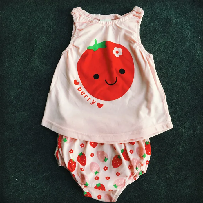 Модный комплект одежды для малышей Летние комбинезоны мальчиков и девочек