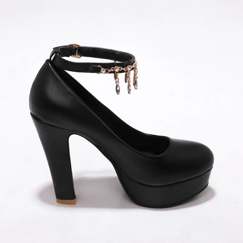 ENMAYER Rhinestone Women High Heels Platform Shoes Female Pumps Spring Sweet Round toe Big size 34-43 Metal Buckle Girls CR166
ENMAYER Rhinestone Women High Heels Platform Shoes Female Pumps Spring Sweet Round toe Big size 34-43 Metal Buckle Girls CR166