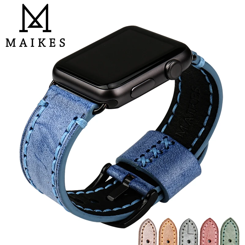 MAIKES Quality Bridle Leather Watch Strap Replacement For Apple Watch Band 44mm 40mm / 42mm 38mm Series 4 3 2 1 iWatch Bracelet
MAIKES Quality Bridle Leather Watch Strap Replacement For Apple Watch Band 44mm 40mm / 42mm 38mm Series 4 3 2 1 iWatch Bracelet