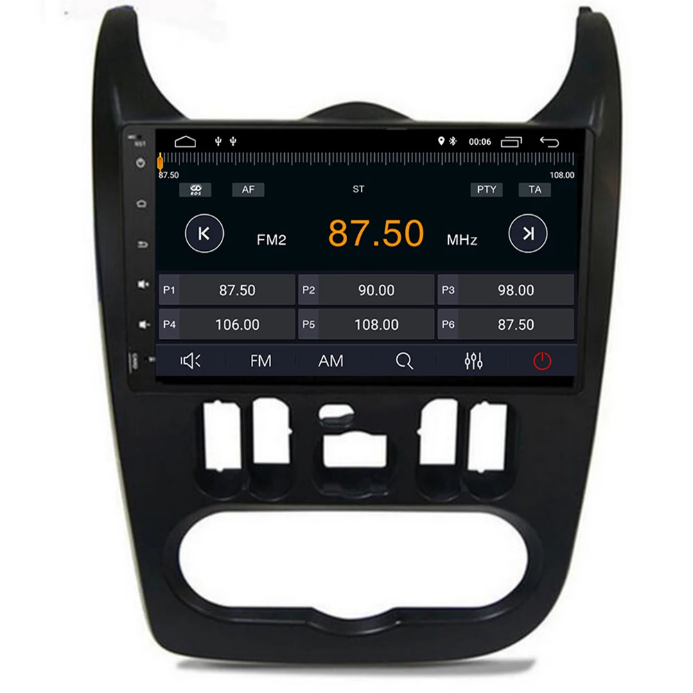 4G модем Android 10 9 дюймов Радио автомобильный GPS для Renault Logan I Sandero Lada Lergus Dacia
