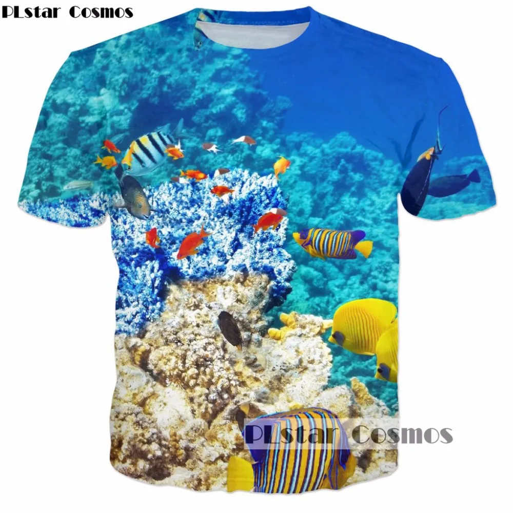 PLstar Cosmos Drop shipping 2017 summer new Fashion Marine 3d t-shirt Cute fish/Coral print Men Women T shirts Harajuku tops
PLstar Cosmos Drop shipping 2017 summer new Fashion Marine 3d t-shirt Cute fish/Coral print Men Women T shirts Harajuku tops