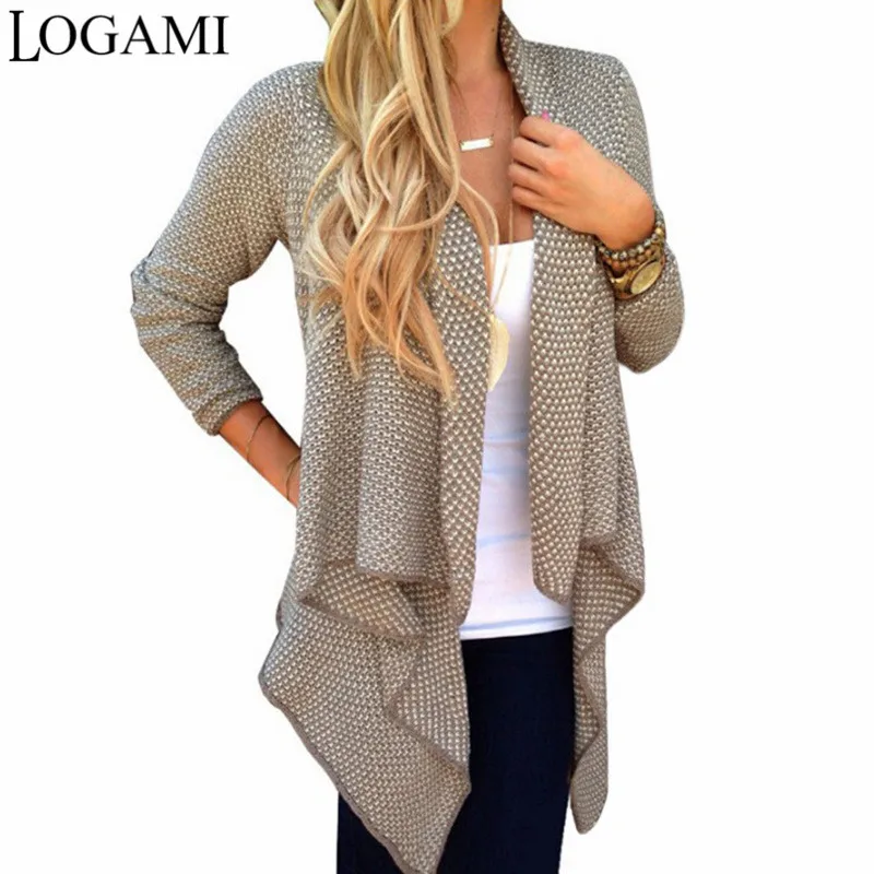 LOGAMI Womens Irregular Cardigan Fashion Casual Sweater Female Turn-Down Collar Knit Cardigans
LOGAMI Womens Irregular Cardigan Fashion Casual Sweater Female Turn-Down Collar Knit Cardigans