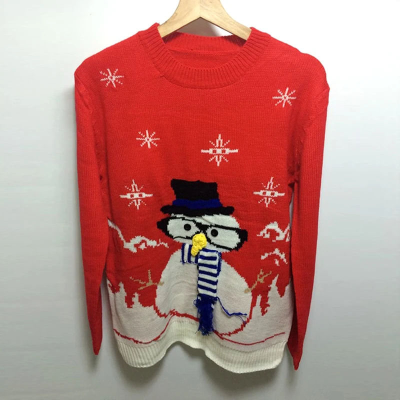 Fashion Snowman Christmas Sweater Nice Autumn Winter Long Sleeve O Neck Casual Sequin Reindeer Women Pullover
Fashion Snowman Christmas Sweater Nice Autumn Winter Long Sleeve O Neck Casual Sequin Reindeer Women Pullover