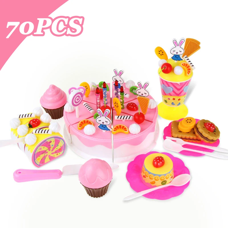 70pcs Pretend Kitchen Toys Pretend Play Cutting Birthday Cake with Food & Fruit Miniature Kitchen Educational Toys For Children[
70pcs Pretend Kitchen Toys Pretend Play Cutting Birthday Cake with Food & Fruit Miniature Kitchen Educational Toys For Children[