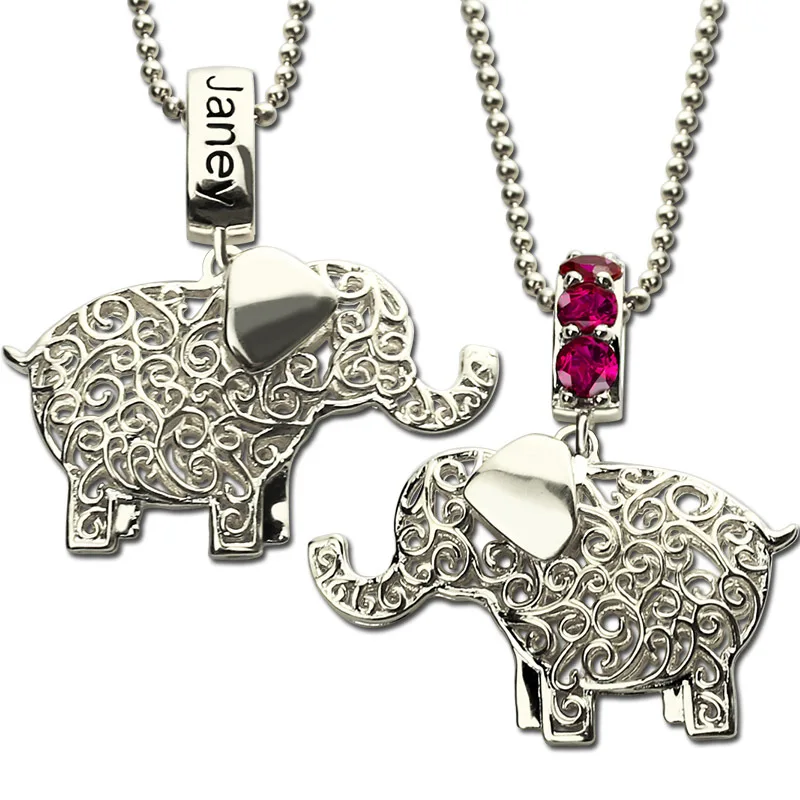 AILIN Lucky Elephant Jewelry Custom Birthstone Elephant Necklace Engraved Name Necklace Silver Lucky Charm Best Birthday Gift
AILIN Lucky Elephant Jewelry Custom Birthstone Elephant Necklace Engraved Name Necklace Silver Lucky Charm Best Birthday Gift