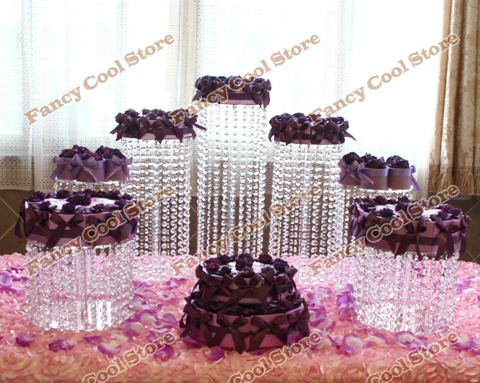 HOT SALE 7pcs/set Crystal Clear Acrylic Round Cake Stand for Wedding Birthday Party Cake Display valentine's day Decoration
HOT SALE 7pcs/set Crystal Clear Acrylic Round Cake Stand for Wedding Birthday Party Cake Display valentine's day Decoration