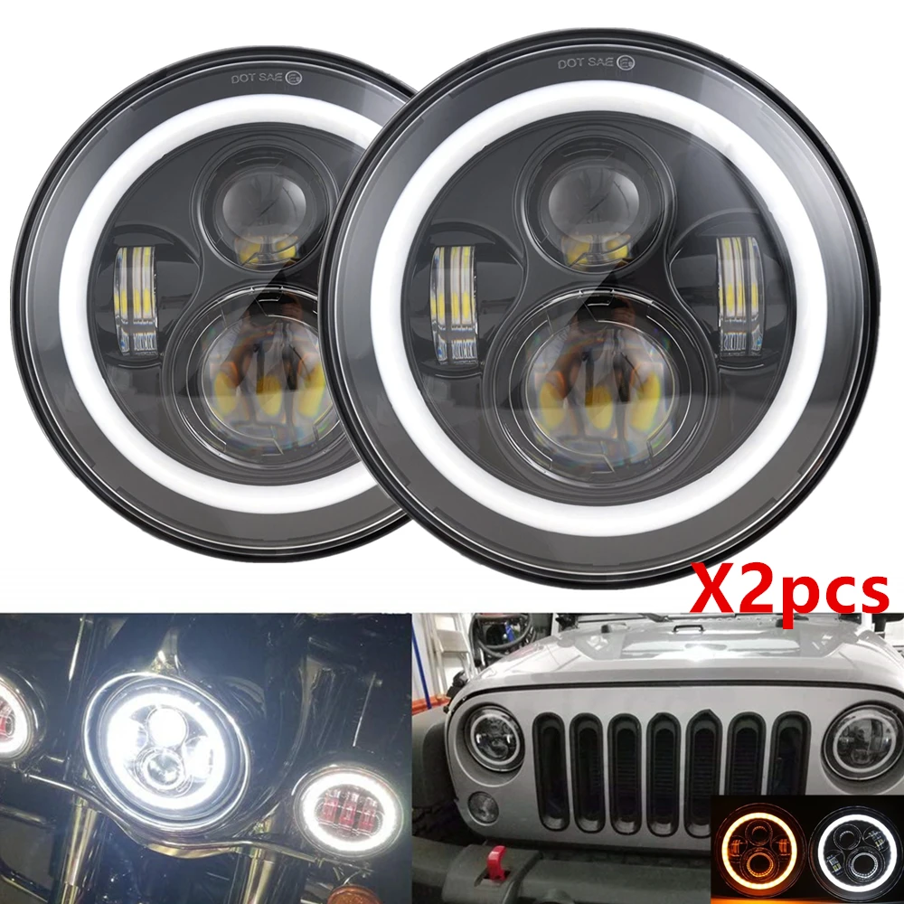 2 шт., 7-дюймовые светодиодные фары для Jeep Wrangler Halo, угловые фары DRL для Lada Niva 4x4, автомобильные фары для Suzuki Samurai
2 шт., 7-дюймовые светодиодные фары для Jeep Wrangler Halo, угловые фары DRL для Lada Niva 4x4, автомобильные фары для Suzuki Samurai